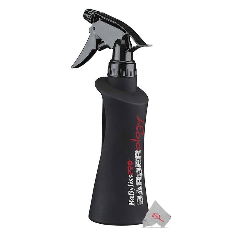 Babyliss Pro BSPRAYBOT Barberology 10oz Spray Bottle + Fade Brush BPFADEB + 9" Clipper Comb