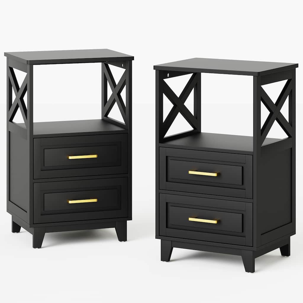 2-Drawer Nightstand (Set of 2)