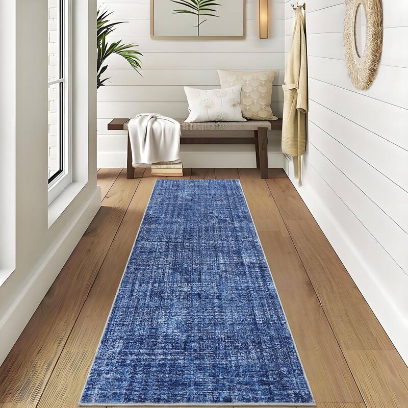 Washable Living Room Rugs Farmhouse Rug Modern Solid Carpet Soft Non Slip Area Rug