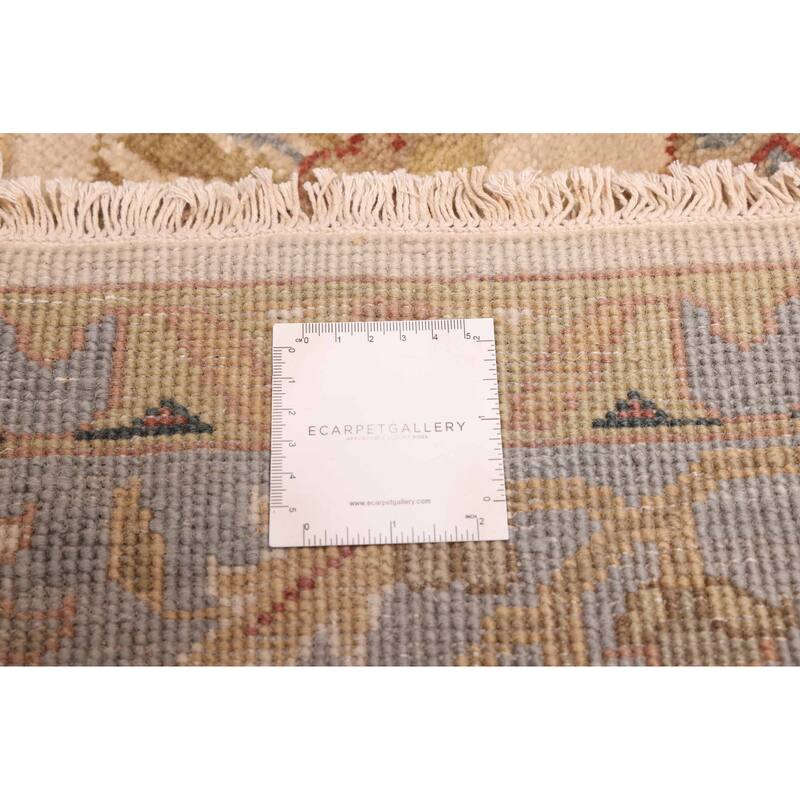 ECARPETGALLERY Hand-knotted Jules Serapi Beige, Ivory Wool Rug - 7'10 x 9'10