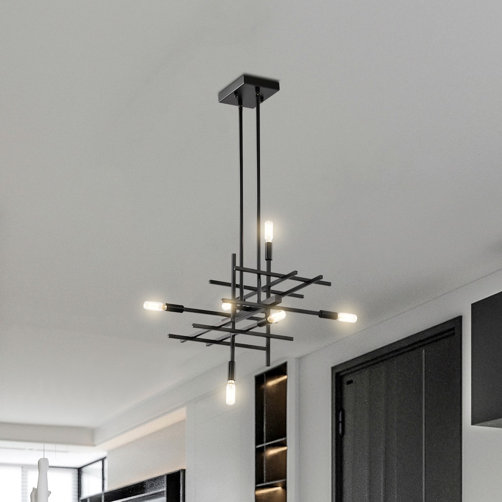 Torreys Geometric 6-Light Chandelier for Dining/Living Room, Bedroom