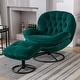 preview thumbnail 5 of 20, Accent chair TV Chair Living room Chair Dark Green