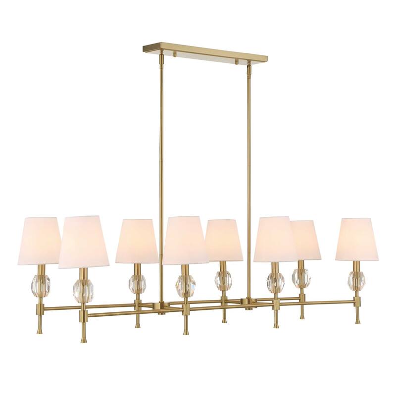 Uttermost Arques 8 Light Linear Chandelier - 48"W x 18.125"D x 14.5"H
