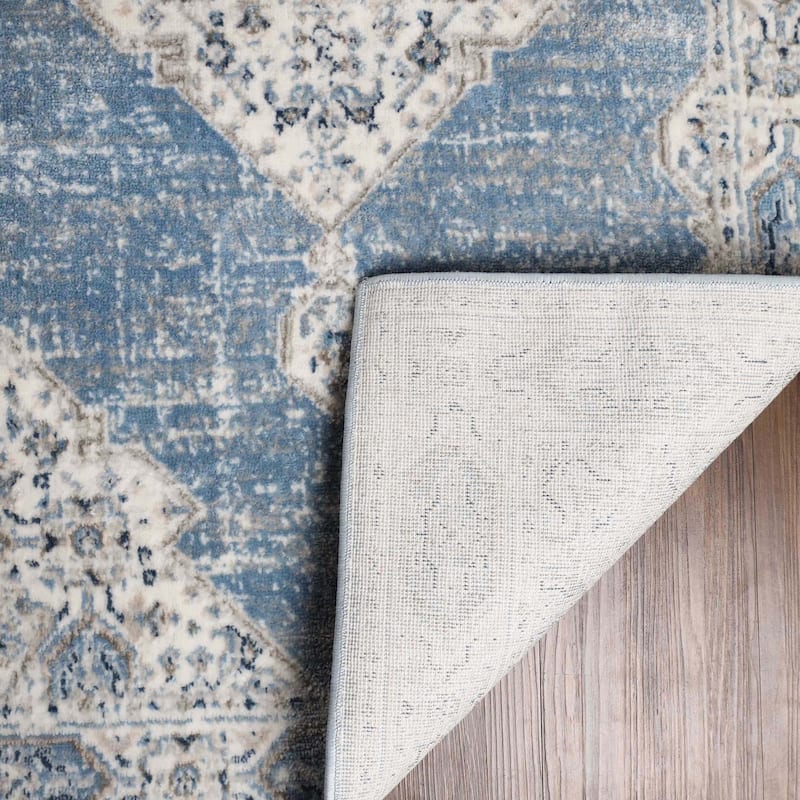 Superior Kailani Modern Farmhouse Medallion Indoor Runner or Area Rug