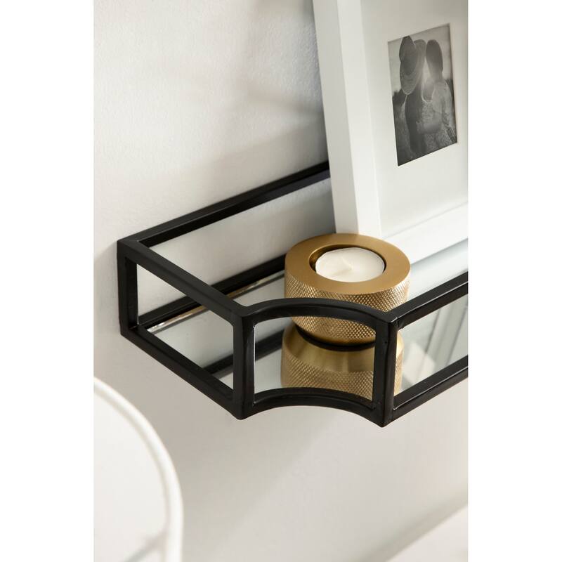 Kate and Laurel Ciel Metal Wall Shelf Set - 2 Piece