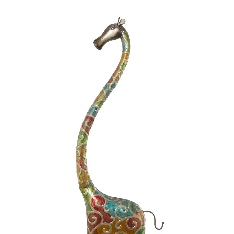 Vibrant Handmade Safari Animal Sculpture Collection - Wood or Metal Elephant & Giraffe for Indoor & Outdoor Decor