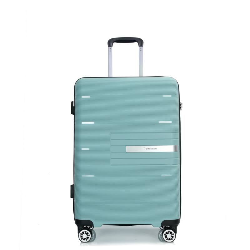 3-Piece, Hard-shell Luggage, Lightweight Luggage with TSA Lock and 2 Swivel Wheels, for Boarding Travel, Light Green