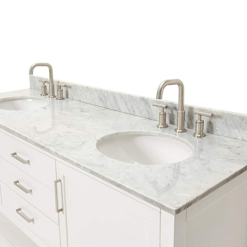 Ariel R073DCW2OVO Bayhill 73" Free Standing Double Basin Vanity Set