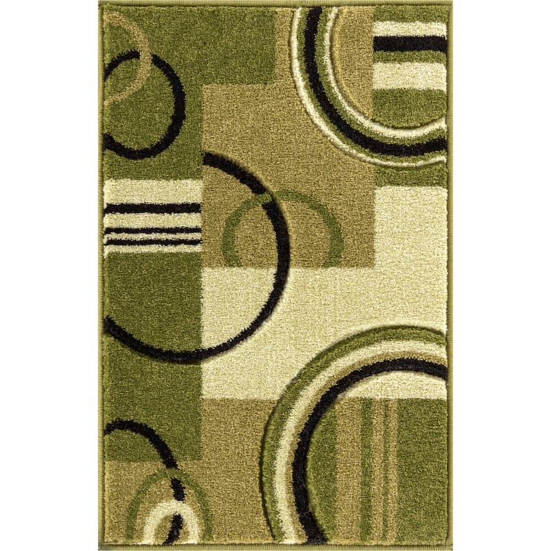 Well Woven Modern Geometric Arcs Shapes Area Rug 5'3 x 7'3