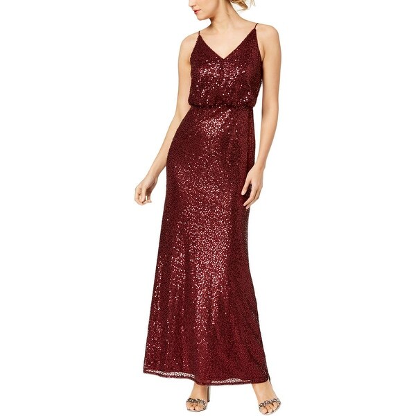 red evening dress size 20