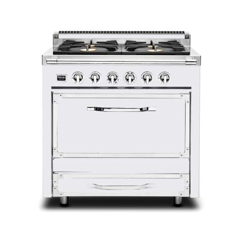 Shop Viking Tvdr3602g 36 Inch Wide 3 8 Cu Ft Free Standing Dual