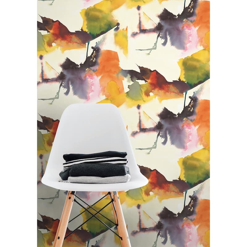 Harry & Grace Watercolor Block Peel and Stick Wallpaper