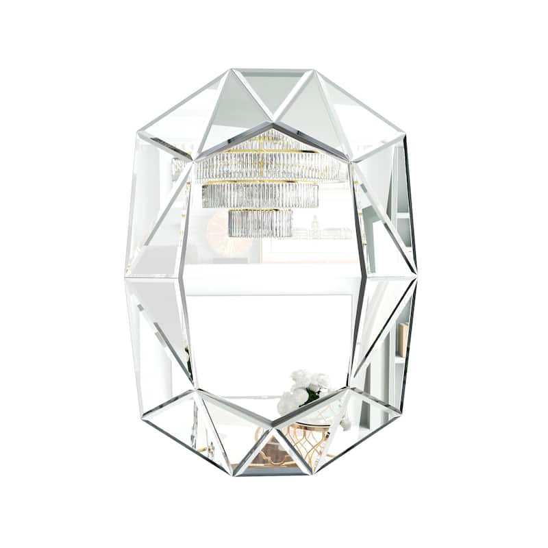 Diamond Beveled Edge Bathroom Wall Vanity Mirror