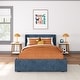 preview thumbnail 20 of 23, Max and Lily Full-Size Upholstered Bed with Rectangular Headboard