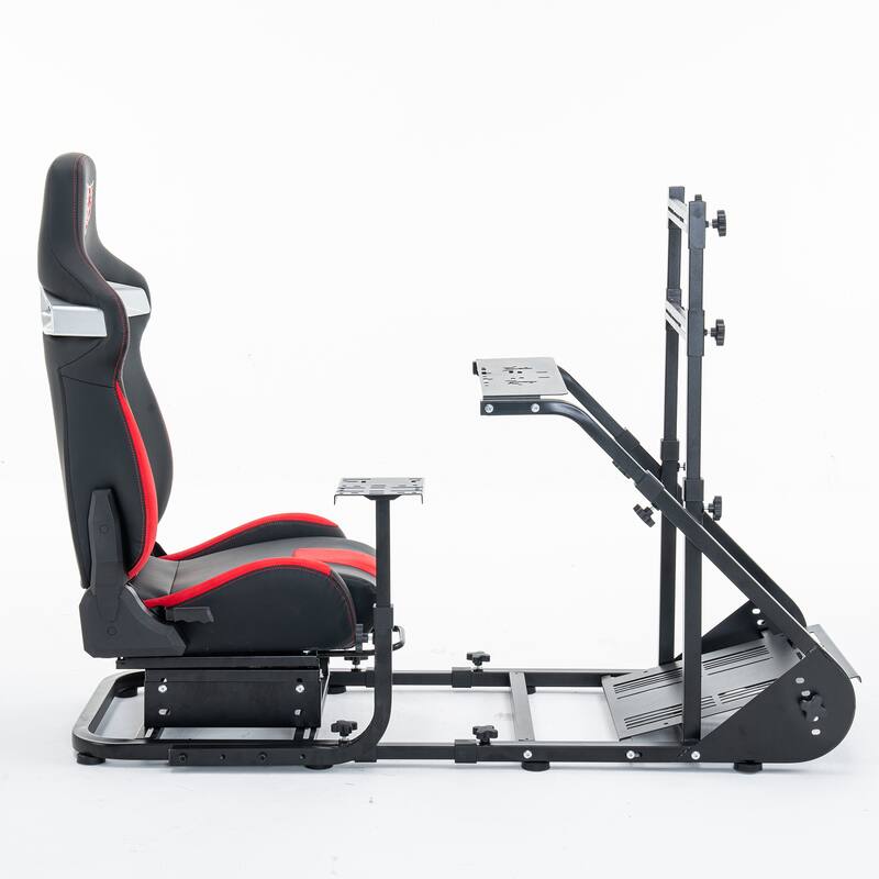 Enhanced and Stable Racing Wheel Cockpit, Compatible With Fanatec, Logitech adjustable driving simulators, excluding handbrake
