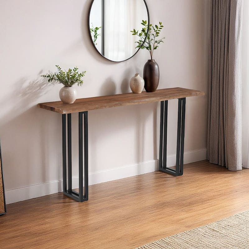 Sparrow Solid Wood Console Table - Brown
