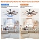 preview thumbnail 28 of 46, Parrot Uncle 60" Farmhouse Integrated LED Windmill Ceiling Fan with Light and Remote