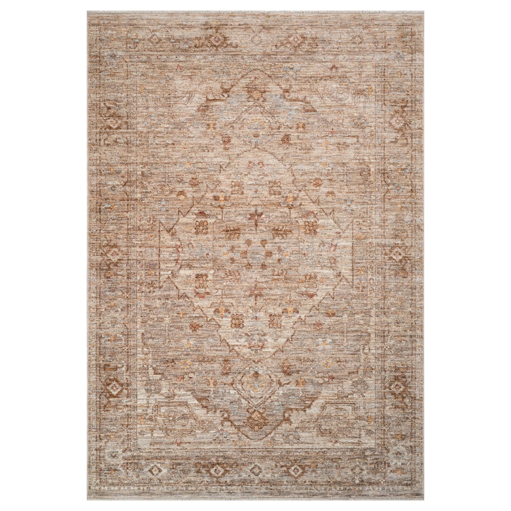 Albany Vintage Power-Loom Beige Area/Runner Rug