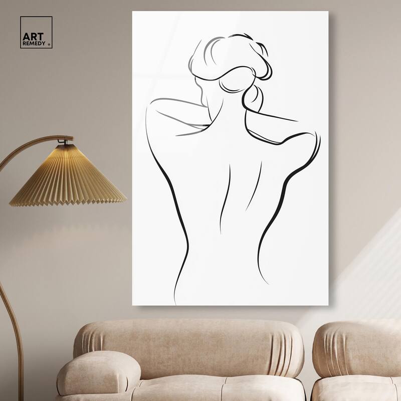 Woman in Contour II Acrylic by Art Remedy, Ready to Hang