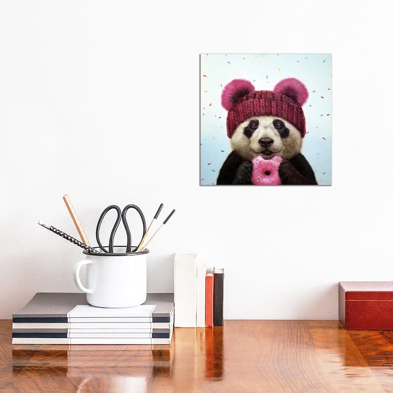 iCanvas "First Bite" by Lucia Heffernan Canvas Print - 12x12x1.5