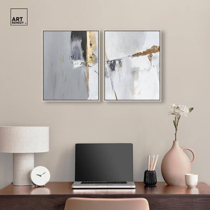 Cracks of Creation I Canvas Set of 2 by Art Remedy