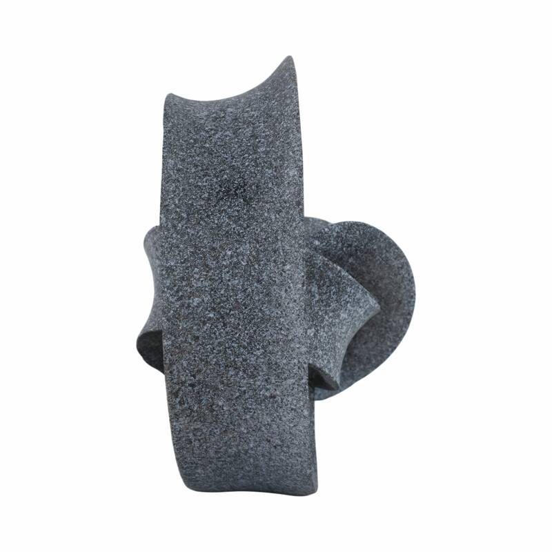 Resin Sculpture with Abstract Looped Decorative Stylish Art Object