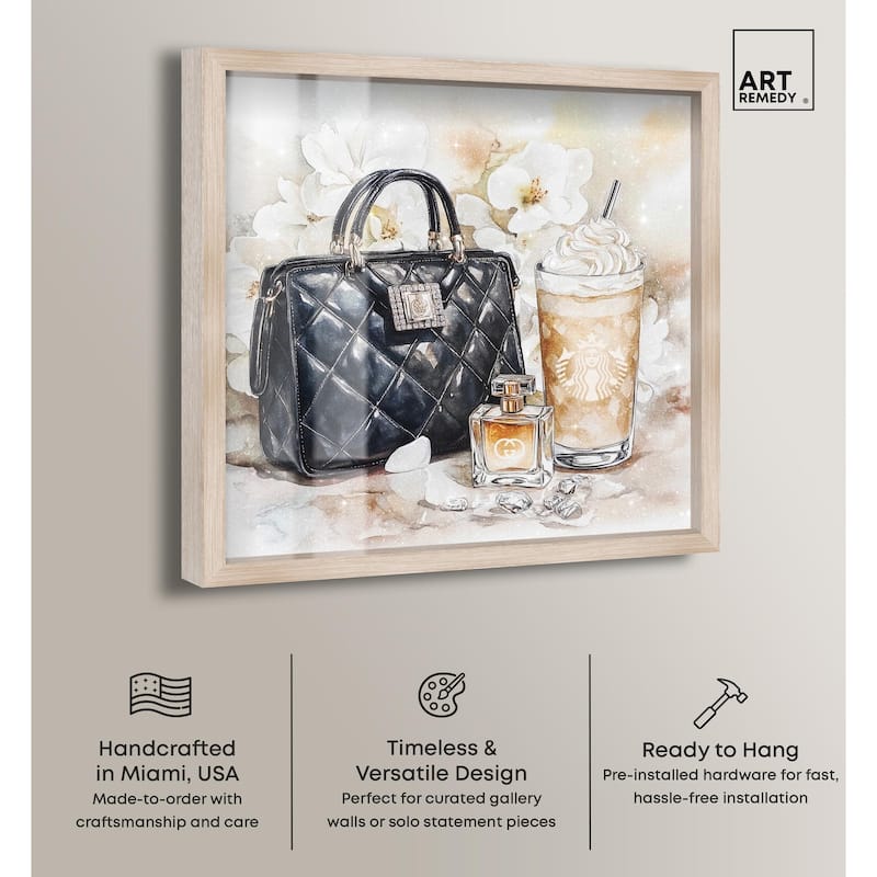 Trinkets and White Floral Shadowbox by Art Remedy