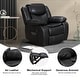 preview thumbnail 13 of 27, Wide Seat Durable Leather Massage and Heat Recliner