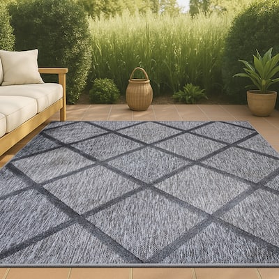 JONATHAN Y Talaia Diamond Trellis Indoor/Outdoor Area Rug