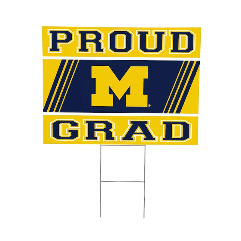 University Of Michigan 24" x 18" Graduation Coroplast Outdoor Yard Sign
