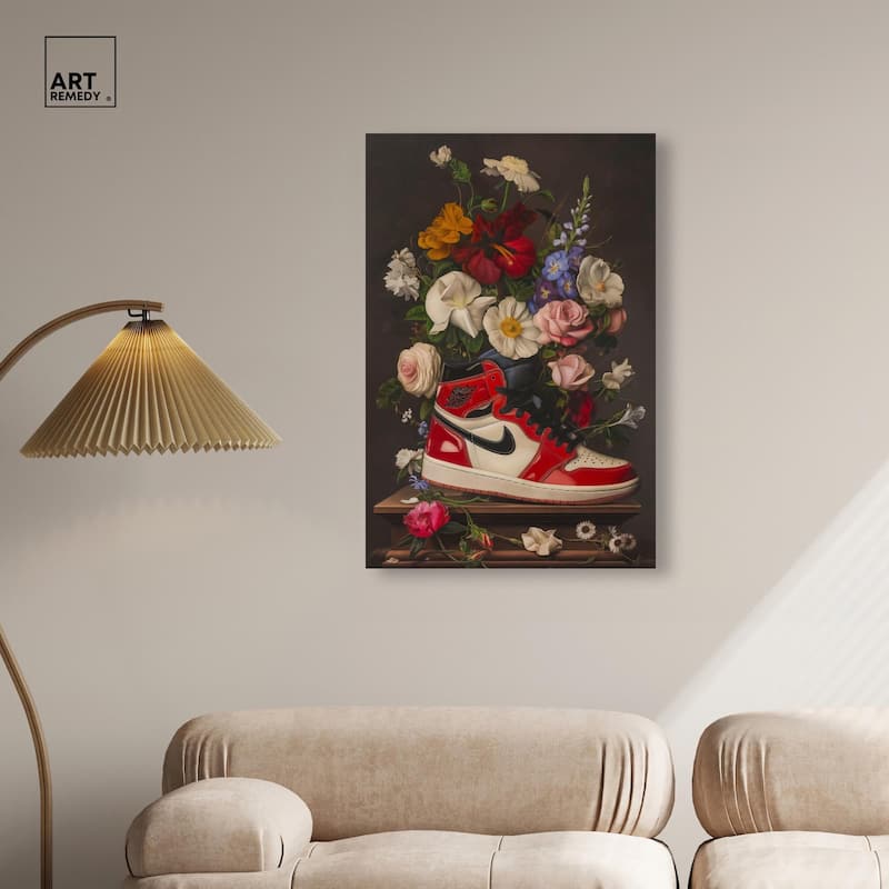 Sneaker Bouquet II Canvas by Art Remedy, Gallery Wrapped