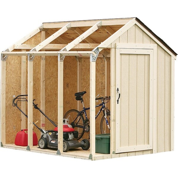 90192mi custom shed kit with peak roof only straight 90
