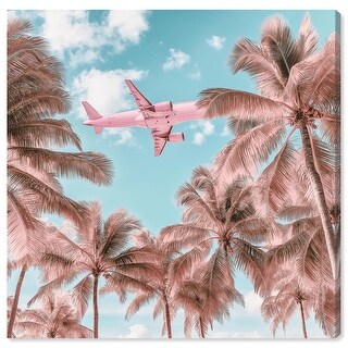 Jet Set to Paradise Canvas Glam Beach Art by Art Remedy - Bed Bath ...