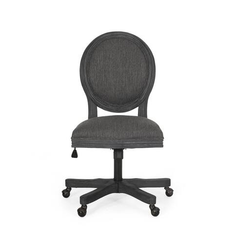 Pishkin Upholstered Swivel Office Chair by Christopher Knight Home