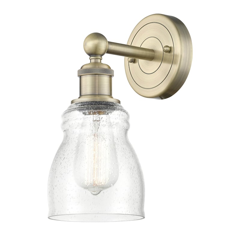 Innovations Lighting 616-1W-12-5 Ellery Sconce Ellery 12" Tall Wall - Antique Brass / Seedy