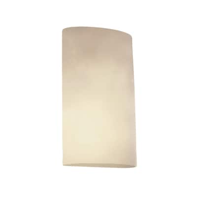 Clouds? 2-light ADA Really Big Cylinder Wall Sconce, Clouds Shade