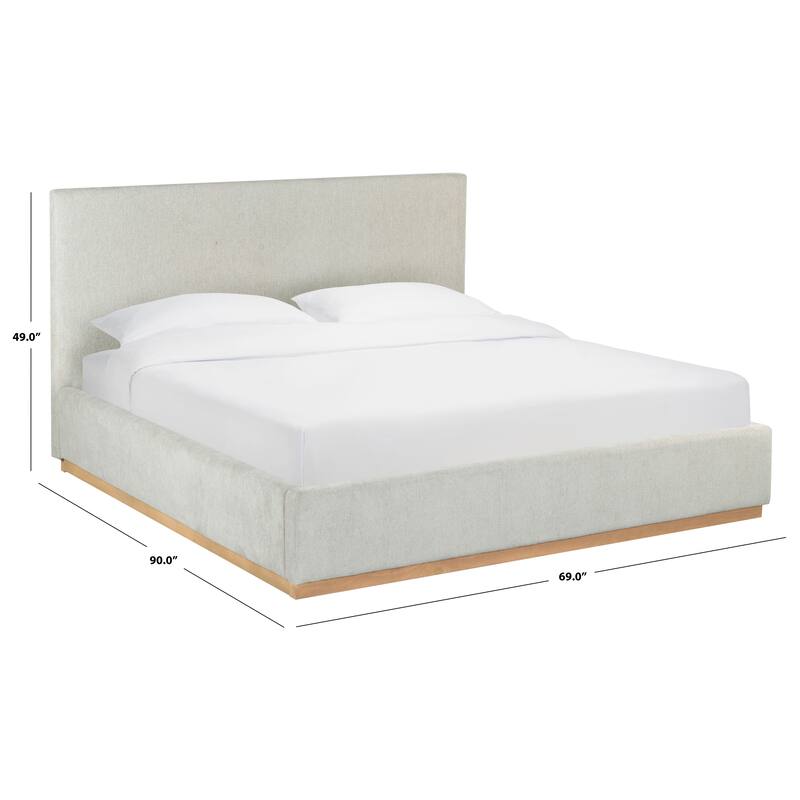 SAFAVIEH Couture Pippin Linen King Bed