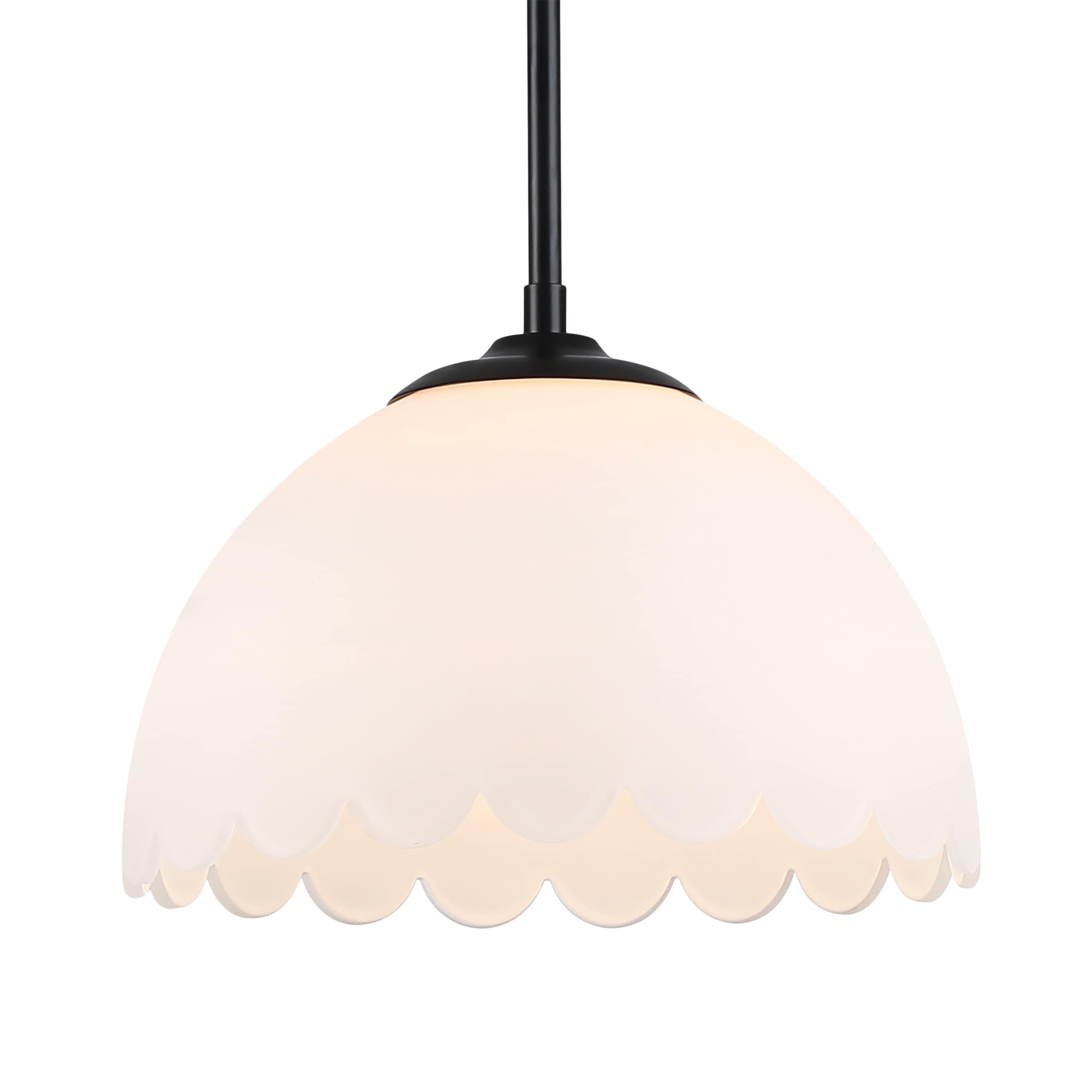 Golden Lighting Dorinda 1-light Pendant in Matte Black - Medium Pendant