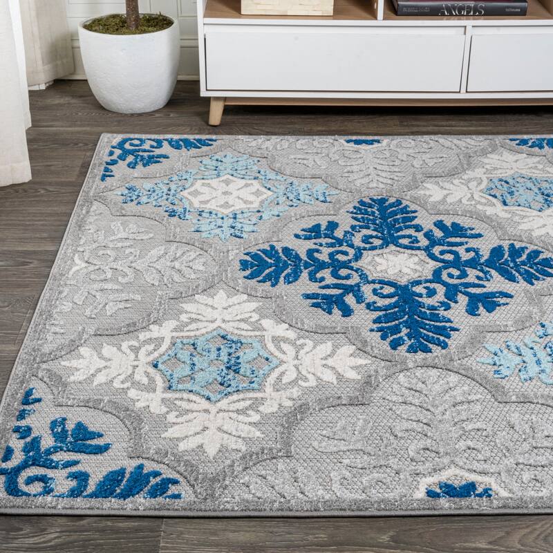 JONATHAN Y Circus Trellis High-Low Indoor/Outdoor Area Rug