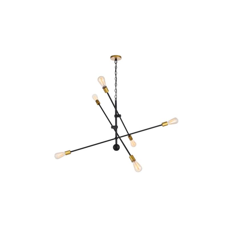 6-Light 42 inch Sputnik Pendant