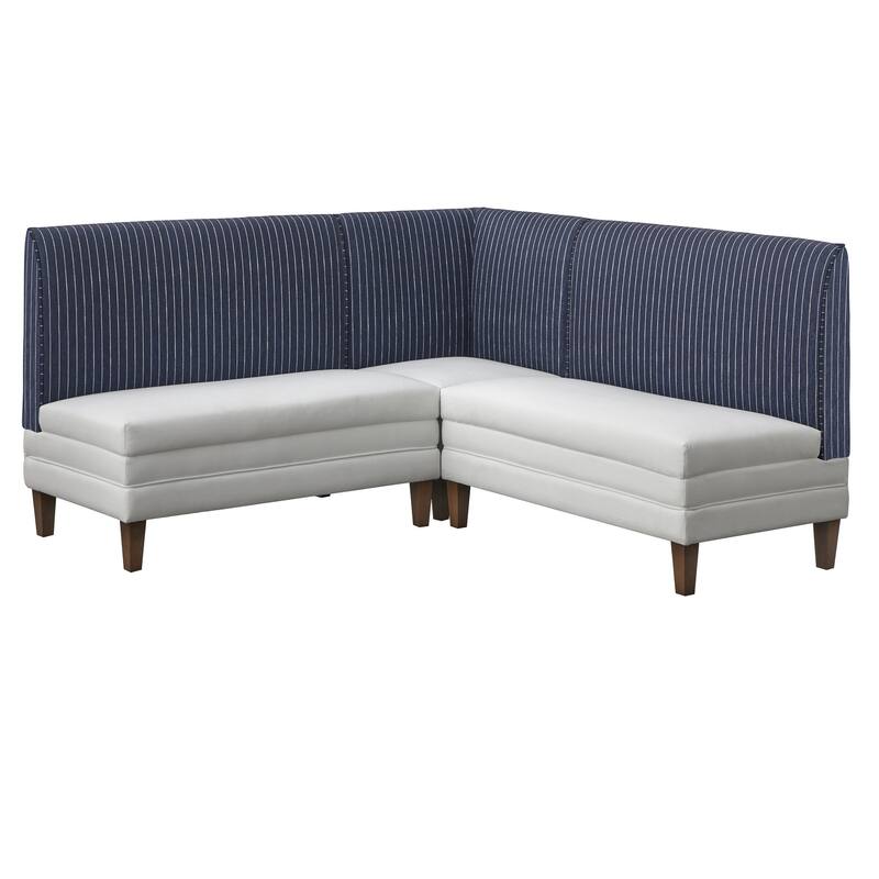 Lifestorey Phillips 3-Piece Upholstered Banquette Set