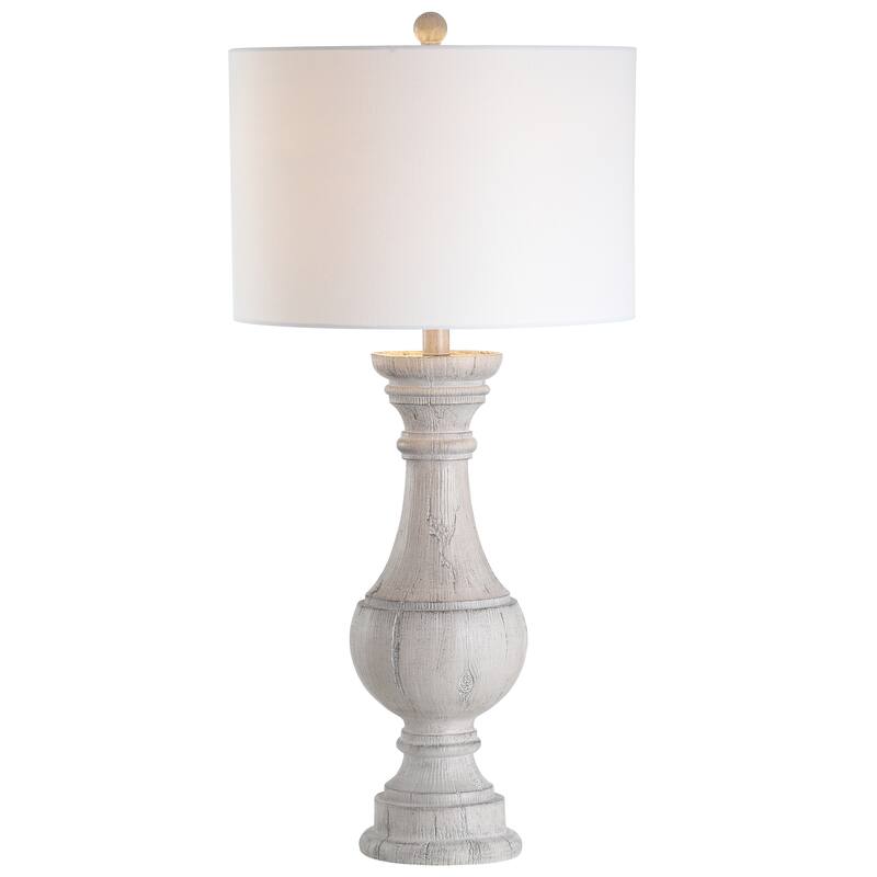 SAFAVIEH Lighting Evelien 31-inch White LED Table Lamp (Set of 2) - 16"x16"x31.3" - 16Wx16Dx31H