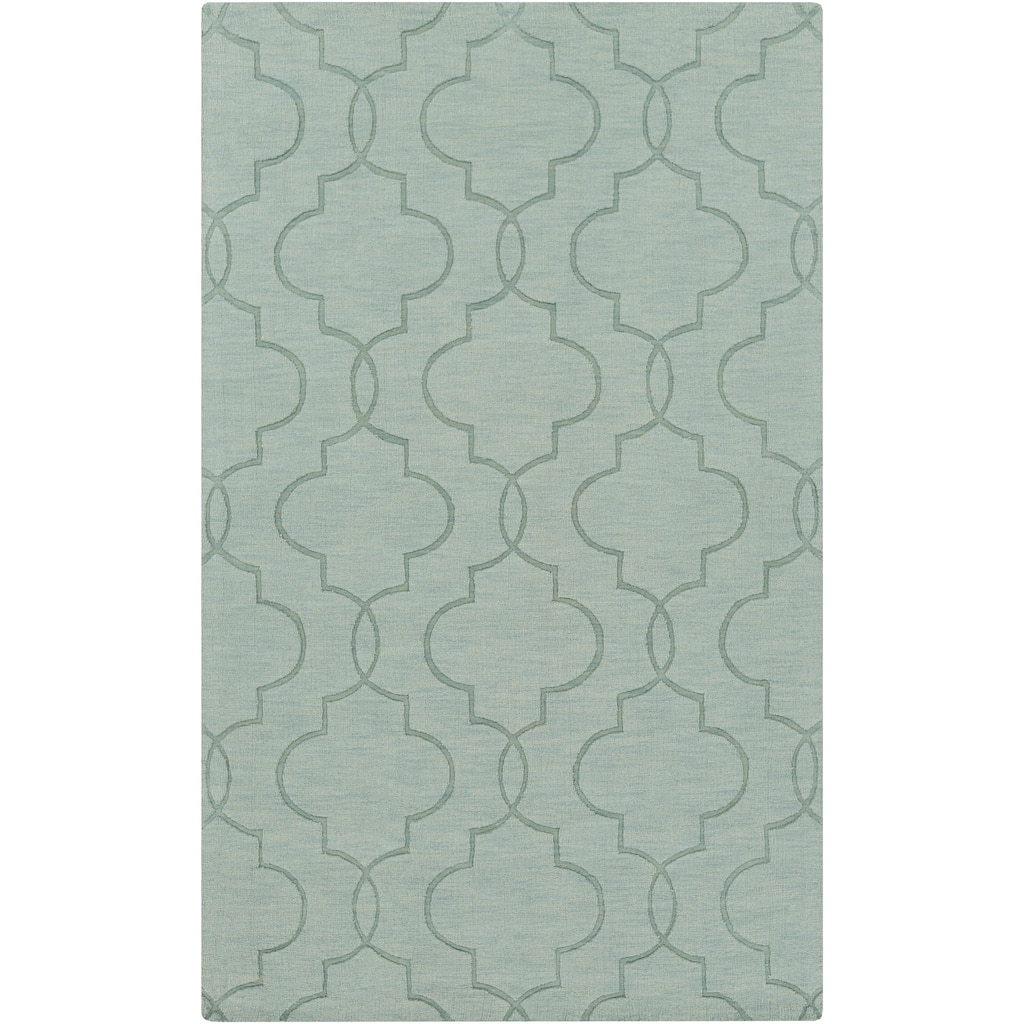 Hand Loomed Sedona Casual Solid Tone-On-Tone Moroccan Trellis Wool Area Rugs