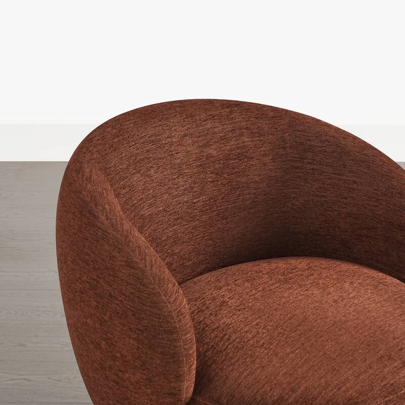Spruce & Spring Ariel Upholstered Swivel Accent Chair Fabric