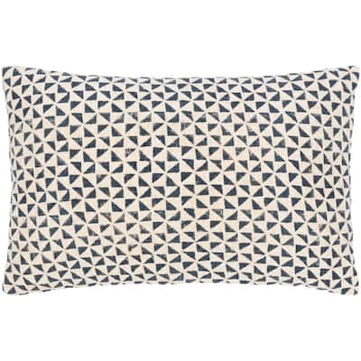 Crew Triangle Patterned Cotton Throw Pillow