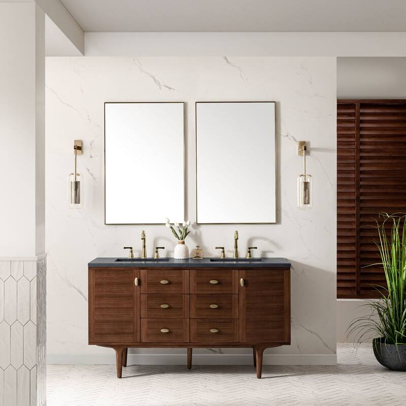 James Martin Vanities 670-V60D-3CSP Amberly 60" Free Standing or Wall