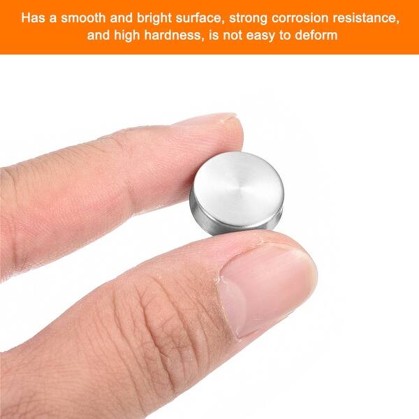 EWS 16 Mm Stainless Steel Mirror Nails Screw Cap (8 Pieces)-in Nails