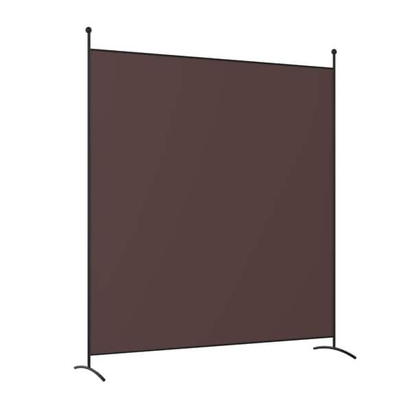 slide 2 of 11, Costway Single Panel Room Divider Privacy Partition Screen for Office - See Details Brown - See Details