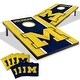 preview thumbnail 1 of 5, Michigan Wolverines NCAA Compact 2x3 Tailgate Cornhole Board Set Include Carrying Case