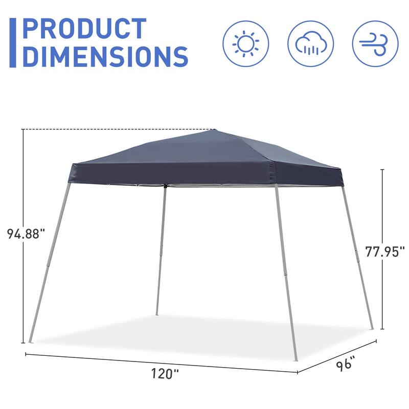 10' x 10‘ Outdoor Patio Pop Up Canopy Tent